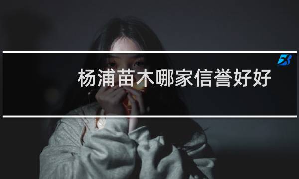杨浦苗木哪家信誉好好
