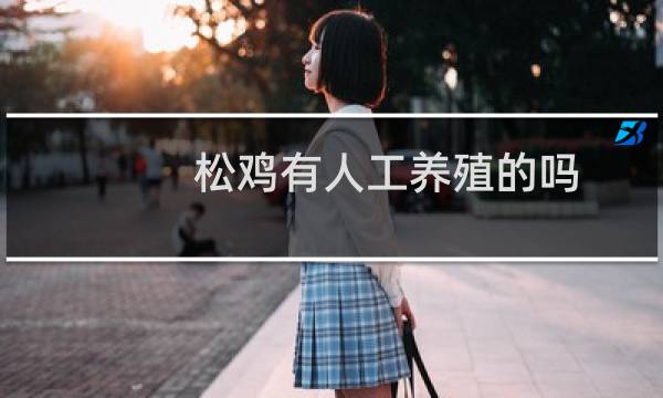 松鸡有人工养殖的吗