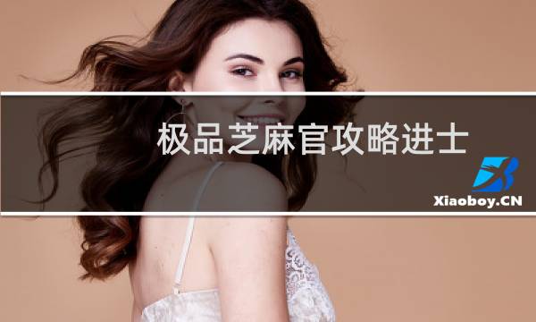 极品芝麻官攻略进士