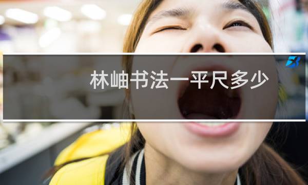 林岫书法一平尺多少