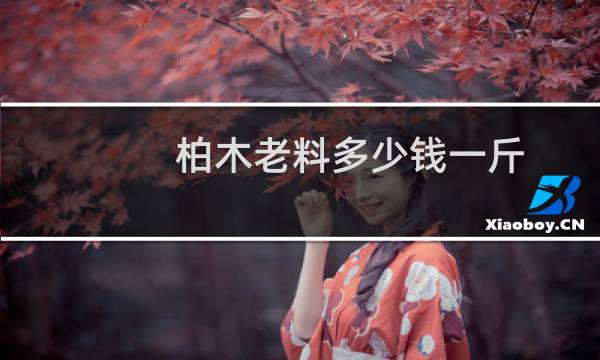 柏木老料多少钱一斤