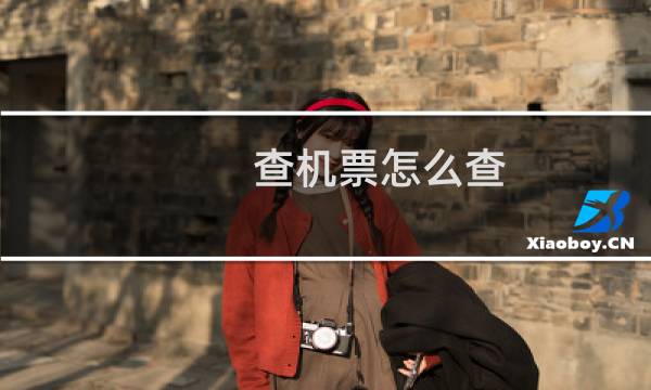 查机票怎么查