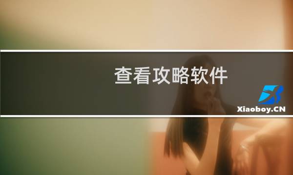 查看攻略软件