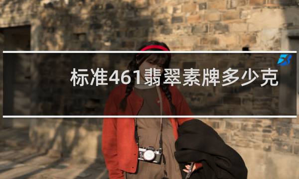 标准461翡翠素牌多少克