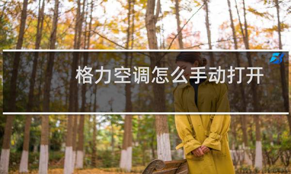 格力空调怎么手动打开