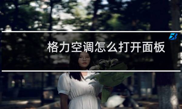 格力空调怎么打开面板