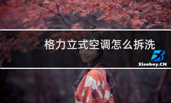 格力立式空调怎么拆洗