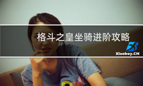 格斗之皇坐骑进阶攻略