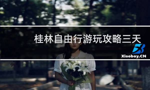 桂林自由行游玩攻略三天