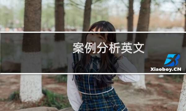 案例分析英文