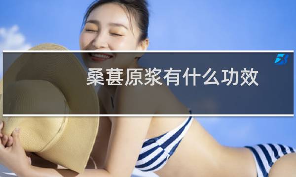 桑葚原浆有什么功效