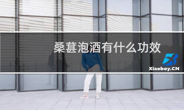 桑葚泡酒有什么功效?