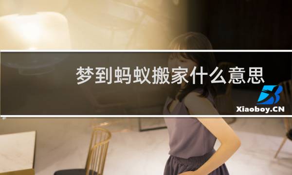 梦到蚂蚁搬家什么意思