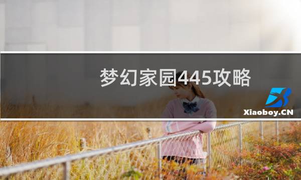 梦幻家园445攻略