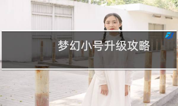 梦幻小号升级攻略