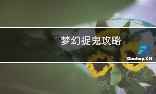 梦幻捉鬼攻略