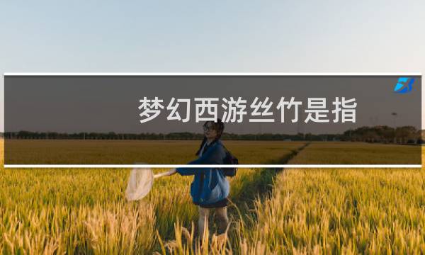 梦幻西游丝竹是指