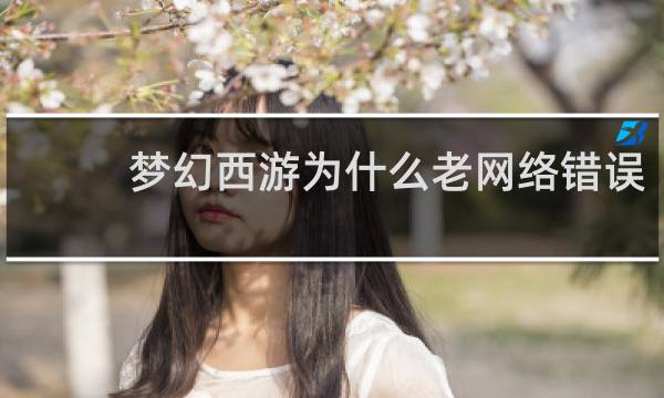 梦幻西游为什么老网络错误