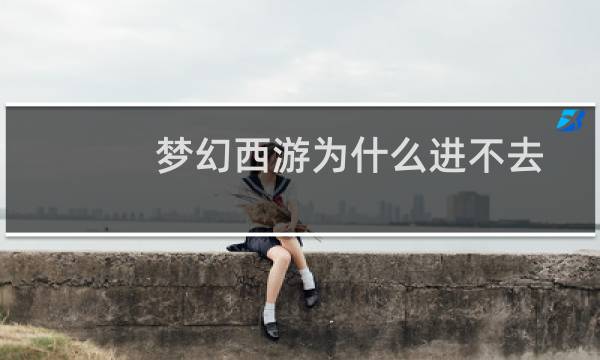 梦幻西游为什么进不去