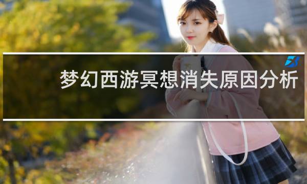 梦幻西游冥想消失原因分析