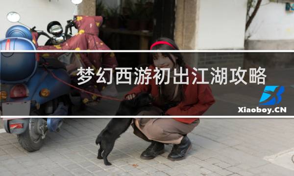 梦幻西游初出江湖攻略