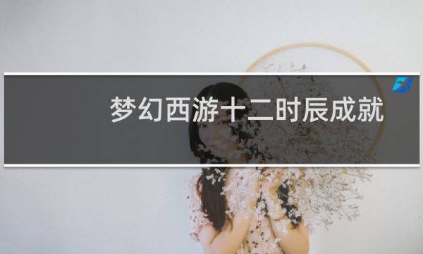 梦幻西游十二时辰成就
