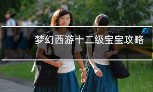 梦幻西游十二级宝宝攻略