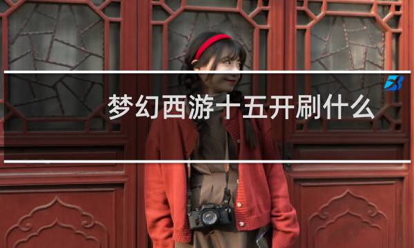 梦幻西游十五开刷什么