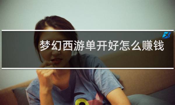梦幻西游单开好怎么赚钱