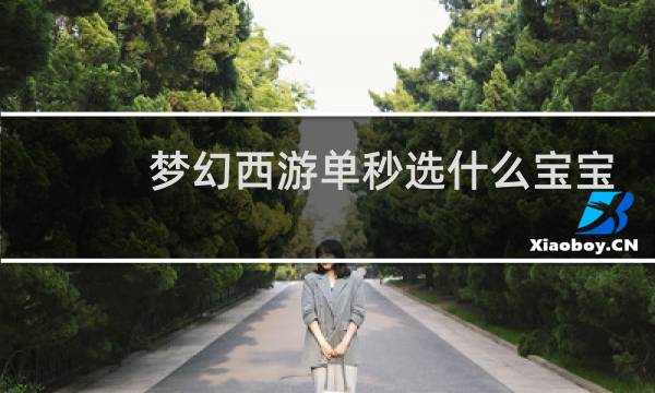 梦幻西游单秒选什么宝宝