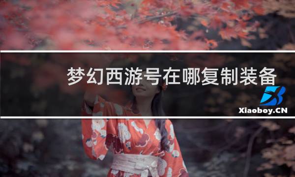 梦幻西游号在哪复制装备