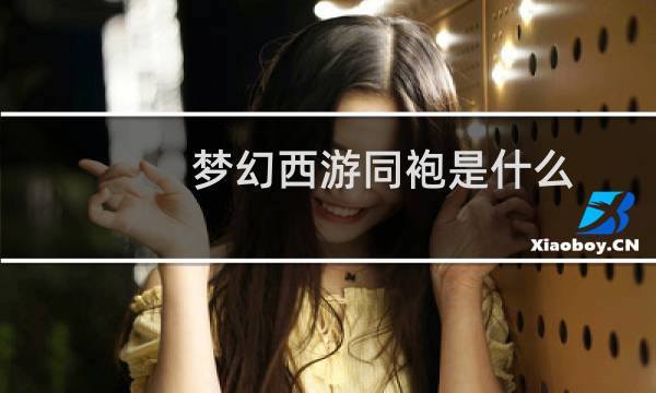 梦幻西游同袍是什么