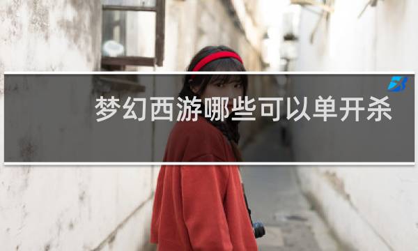 梦幻西游哪些可以单开杀
