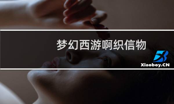 梦幻西游啊织信物