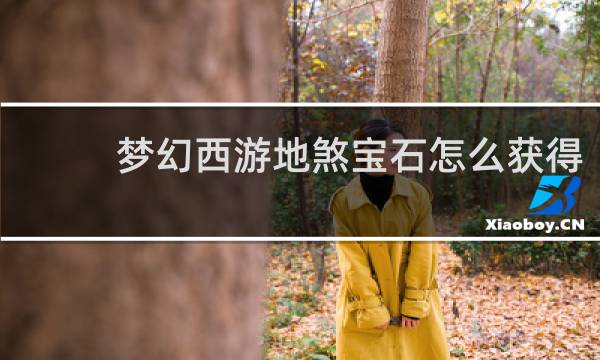 梦幻西游地煞宝石怎么获得