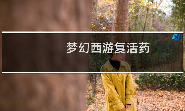梦幻西游复活药
