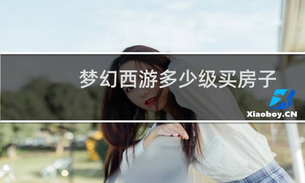 梦幻西游多少级买房子