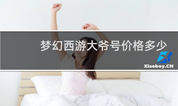 梦幻西游大爷号价格多少