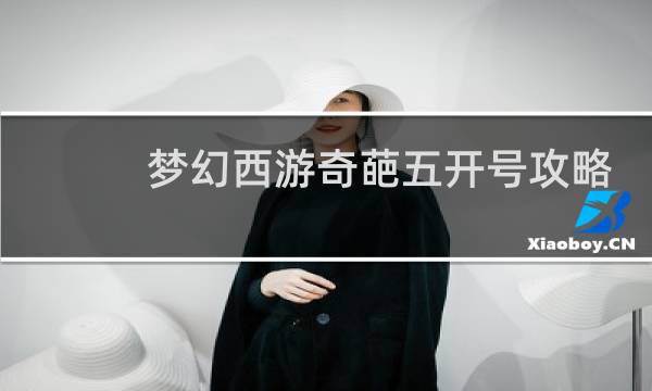 梦幻西游奇葩五开号攻略