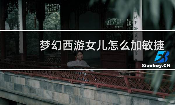 梦幻西游女儿怎么加敏捷