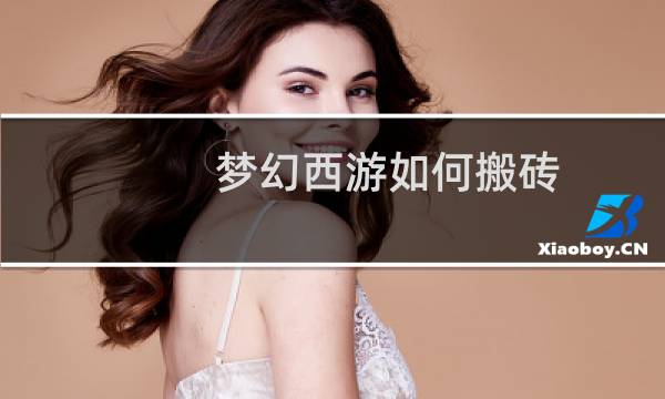 梦幻西游如何搬砖