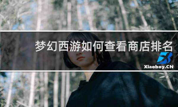梦幻西游如何查看商店排名