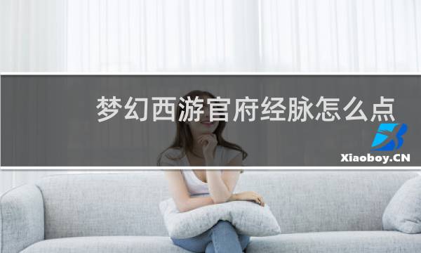 梦幻西游官府经脉怎么点