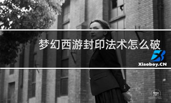 梦幻西游封印法术怎么破