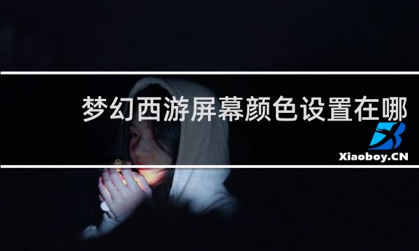 梦幻西游屏幕颜色设置在哪