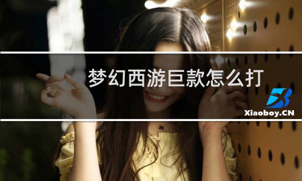 梦幻西游巨款怎么打