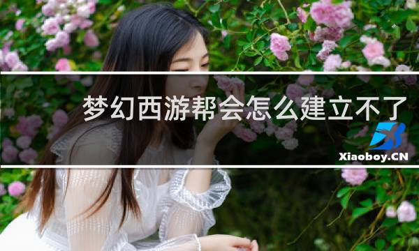 梦幻西游帮会怎么建立不了