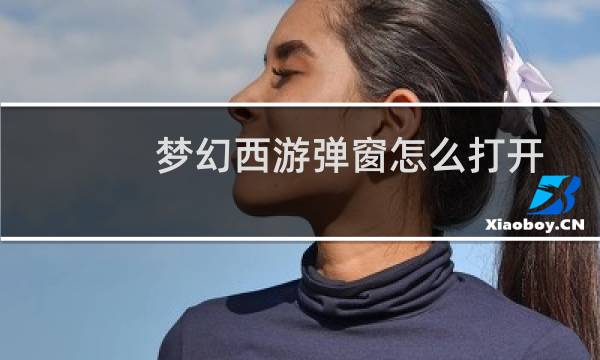 梦幻西游弹窗怎么打开
