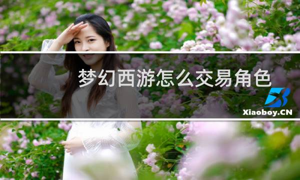梦幻西游怎么交易角色