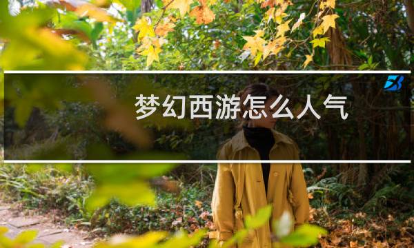 梦幻西游怎么人气